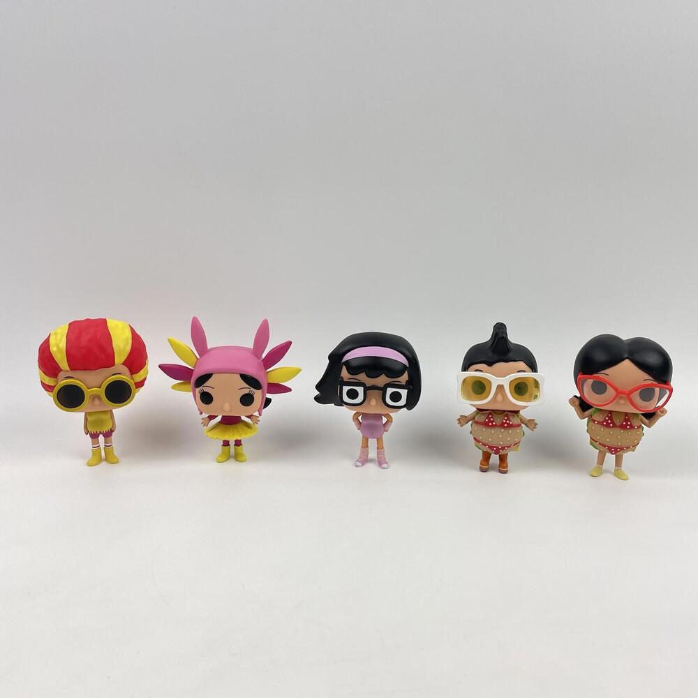 Lot 5 Funko Pop Bob’s Burgers Louise Tina Linda Gene 1221 1220 104 1219 1223